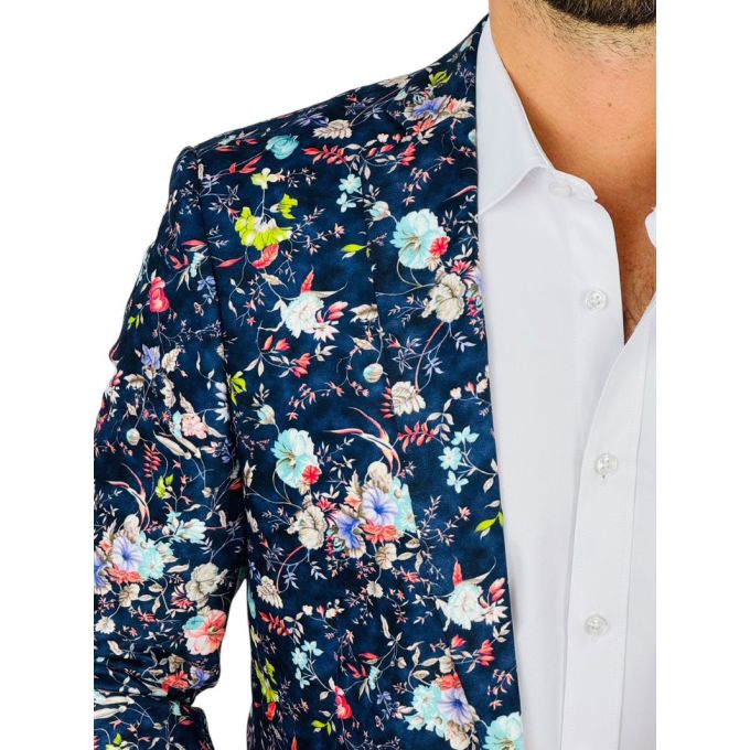 GIOVANNI PERA Marynarka męska D636 kwiaty, kolorowa, wesoła | Sklep GriShop.eu | Marynarki
