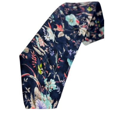 GIOVANNI PERA elegancki krawat D636 kwiaty, kolorowy, wesoły | Sklep GriShop.eu | Krawaty