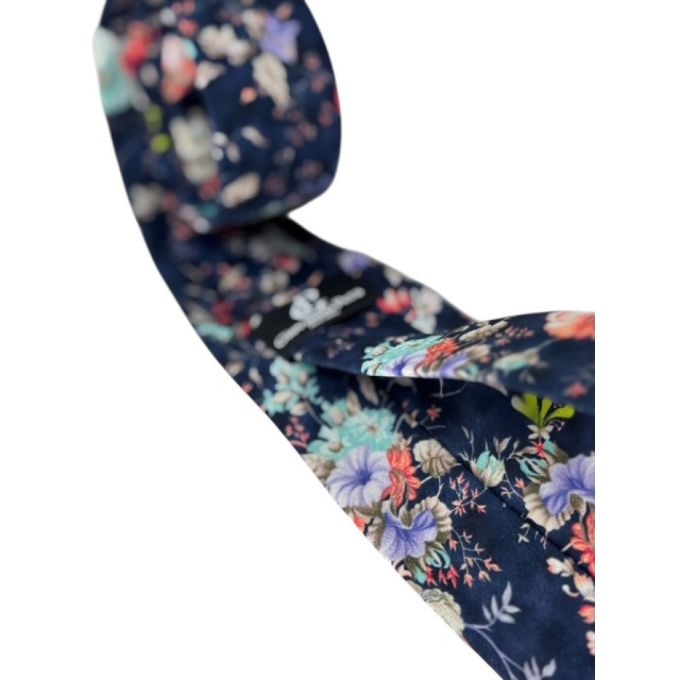 GIOVANNI PERA elegancki krawat D636 kwiaty, kolorowy, wesoły | Sklep GriShop.eu | Krawaty