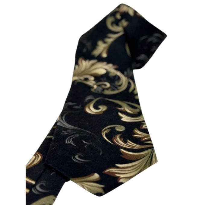 GIOVANNI PERA elegancki krawat D634 czarny, złoty, GLAM, elegancki | Sklep GriShop.eu | Krawaty