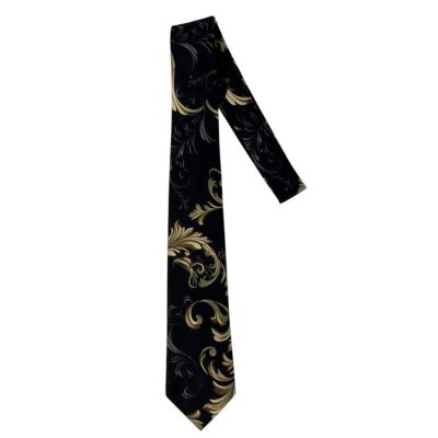 GIOVANNI PERA elegancki krawat D634 czarny, złoty, GLAM, elegancki | Sklep GriShop.eu | Krawaty