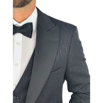 GIOVANNI PERA Garnitur GR4 czarny, ekskluzywny, sceniczny, brokatowy, dla Pana Mlodego i nie tylko | Sklep GriShop.eu | Garnitur