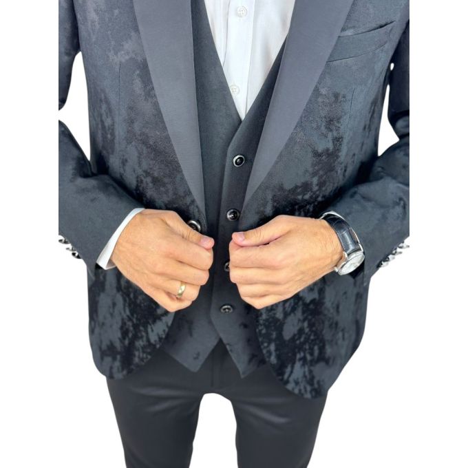 GIOVANNI PERA Garnitur GR5 czarny, ekskluzywny, sceniczny, cieniowany, dla Pana Mlodego i nie tylko | Sklep GriShop.eu | Garnitu