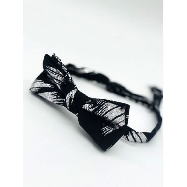 GIOVANNI PERA elegancka mucha muszka czarno srebrna D45 | Sklep GriShop.eu | Muszki 2