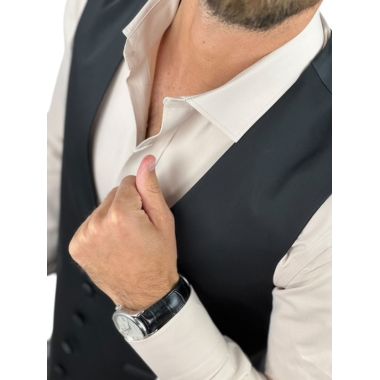 GIOVANNI PERA bezrękawnik, kamizelka męska KAM1 czarna, elegancka, gładka | Sklep GriShop.eu | Kamizelki 2