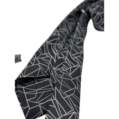 MARCO MILANO zestaw ZKP3 mucha muszka + poszetka czarny, biały | Sklep GriShop.eu | Krawaty