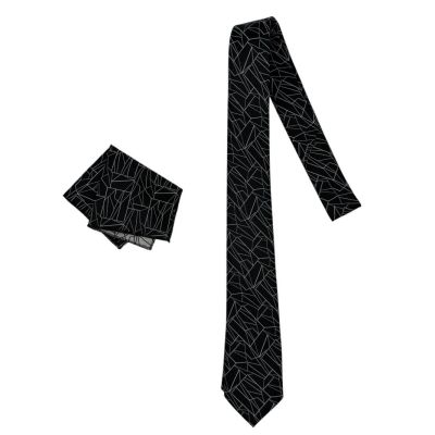 MARCO MILANO zestaw ZKP3 mucha muszka + poszetka czarny, biały | Sklep GriShop.eu | Krawaty