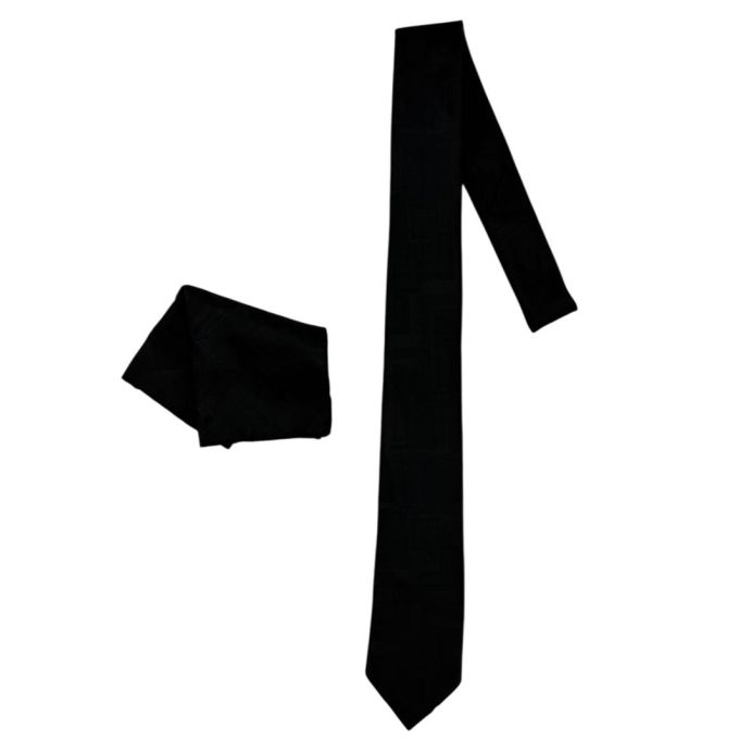 MARCO MILANO zestaw ZKP10 mucha muszka + poszetka czarny, wzór | Sklep GriShop.eu | Krawaty