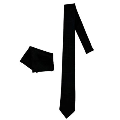 MARCO MILANO zestaw ZKP10 mucha muszka + poszetka czarny, wzór | Sklep GriShop.eu | Krawaty