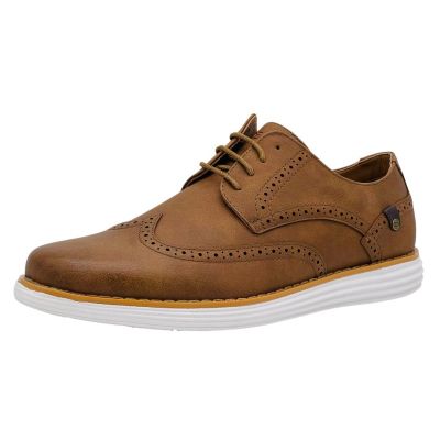 Deakins Męskie buty BMD04 brązowe cholewka elegancka, podeszwa sportowa | Sklep GriShop.eu | Obuwie