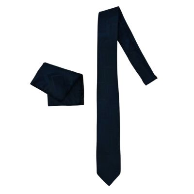 MARCO MILANO zestaw ZKP11 mucha muszka + poszetka granatowy, wzór | Sklep GriShop.eu | Krawaty