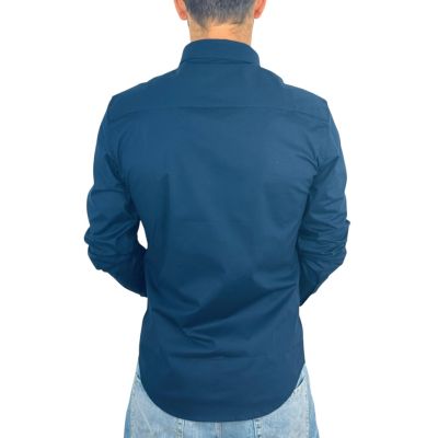 GIOVANNI PERA Koszula męska GP379 elastyczna SUPER SLIM granatowa | Sklep GriShop.eu | Koszule