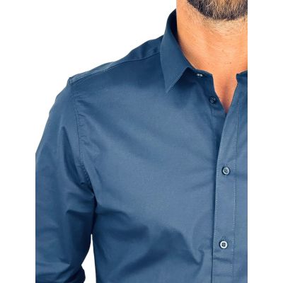 GIOVANNI PERA Koszula męska GP379 elastyczna SUPER SLIM granatowa | Sklep GriShop.eu | Koszule