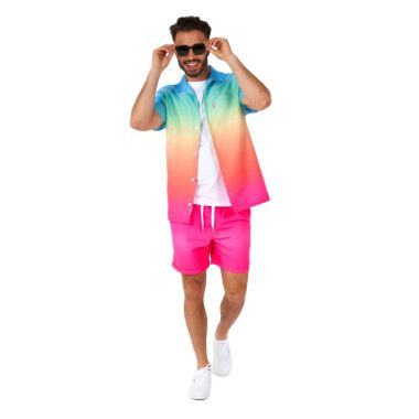 OPPOSUITS Komplet męski koszula + spodenki, krótki rękaw, krótkie spodenki, kolorowy, wesoły | Sklep GriShop.eu | Koszule 2