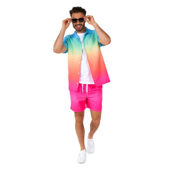 OPPOSUITS Komplet męski koszula + spodenki, krótki rękaw, krótkie spodenki, kolorowy, wesoły | Sklep GriShop.eu | Koszule