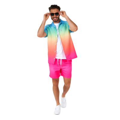 OPPOSUITS Komplet męski koszula + spodenki, krótki rękaw, krótkie spodenki, kolorowy, wesoły | Sklep GriShop.eu | Koszule