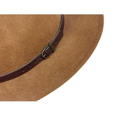 HOLOGRAMME PARIS kapelusz męski jazzowy KPH13, 100% wełna, brązowy, ręcznie robiony | Sklep GriShop.eu | Galanteria i dodatki 2