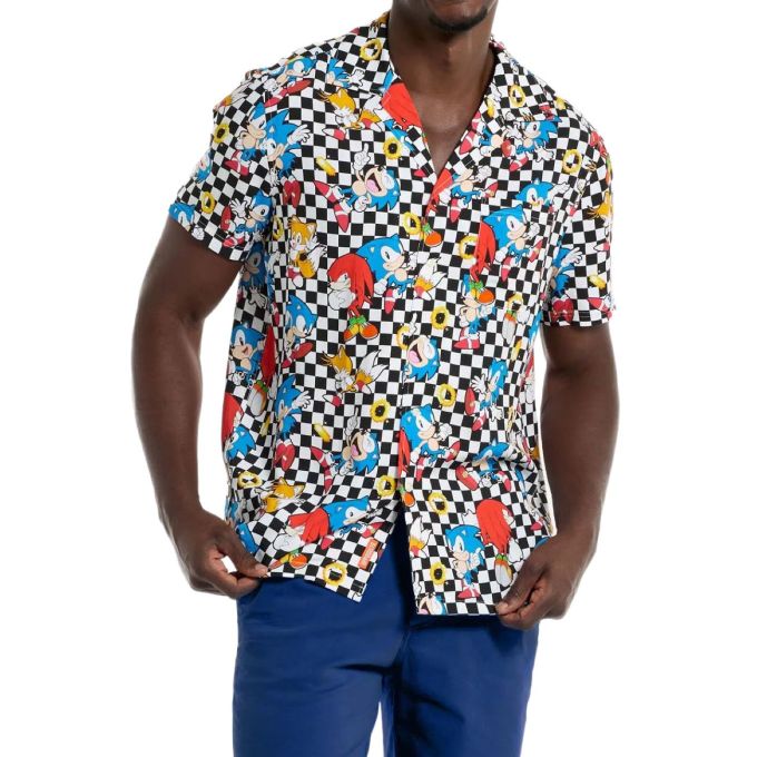 OPPOSUITS Koszula męska, krótki rękaw, SONIC kolorowa, wesoła, lato, gra | Sklep GriShop.eu | Koszule