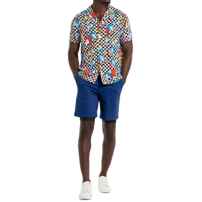 OPPOSUITS Koszula męska, krótki rękaw, SONIC kolorowa, wesoła, lato, gra | Sklep GriShop.eu | Koszule
