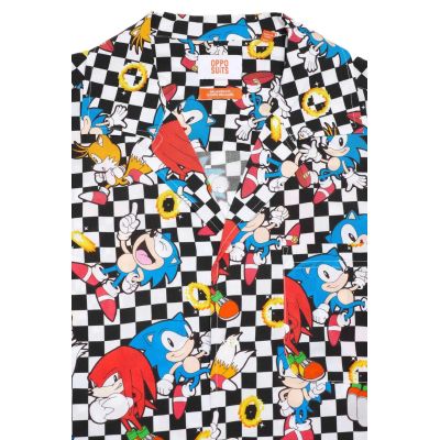 OPPOSUITS Koszula męska, krótki rękaw, SONIC kolorowa, wesoła, lato, gra | Sklep GriShop.eu | Koszule