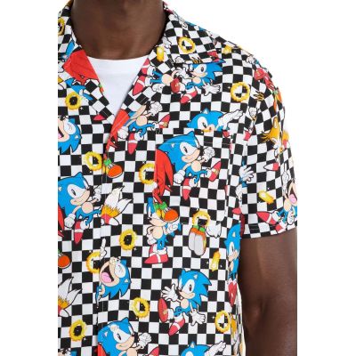 OPPOSUITS Koszula męska, krótki rękaw, SONIC kolorowa, wesoła, lato, gra | Sklep GriShop.eu | Koszule