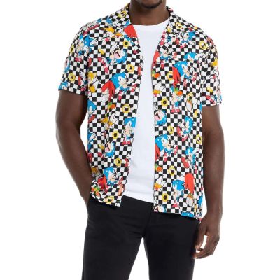 OPPOSUITS Koszula męska, krótki rękaw, SONIC kolorowa, wesoła, lato, gra | Sklep GriShop.eu | Koszule