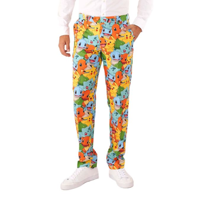 OPPOSUITS Garnitur męski z krawatem, kolorowy, POKEMONY, bajka, niebieski, wesoły, casual | Sklep GriShop.eu | Garnitury