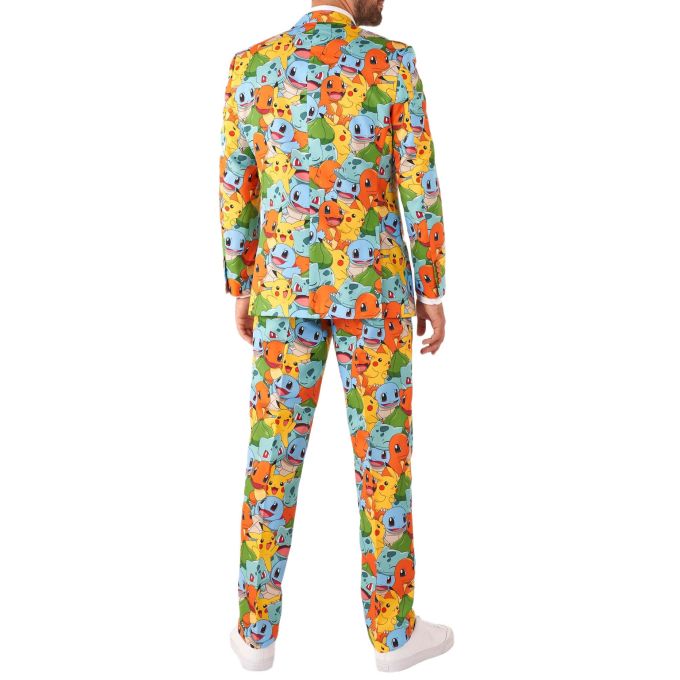 OPPOSUITS Garnitur męski z krawatem, kolorowy, POKEMONY, bajka, niebieski, wesoły, casual | Sklep GriShop.eu | Garnitury