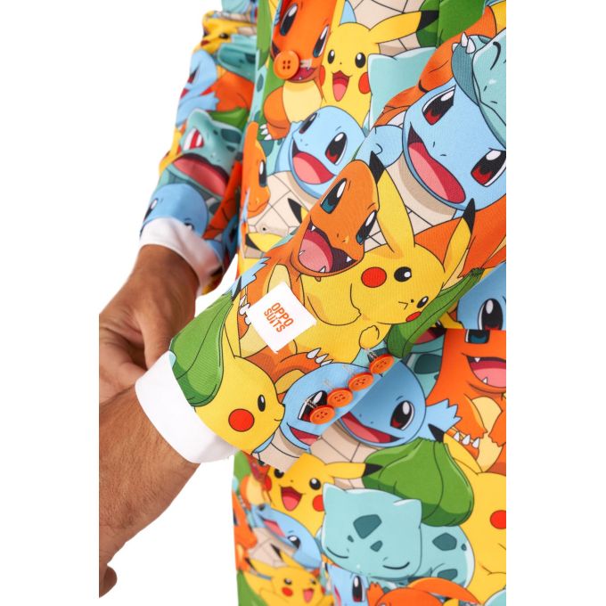 OPPOSUITS Garnitur męski z krawatem, kolorowy, POKEMONY, bajka, niebieski, wesoły, casual | Sklep GriShop.eu | Garnitury