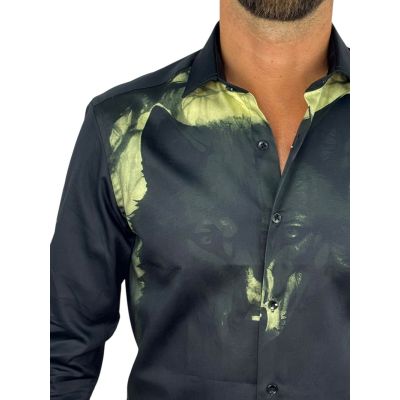 GUISEPPE LUIGI Koszula męska GL88 czarna, WILK | Sklep GriShop.eu | Koszule