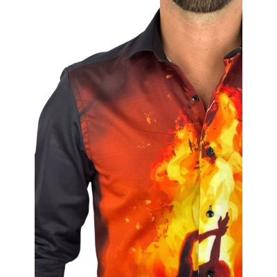 GUISEPPE LUIGI Koszula męska GL92 kobieta w ogniu | Sklep GriShop.eu | Koszule