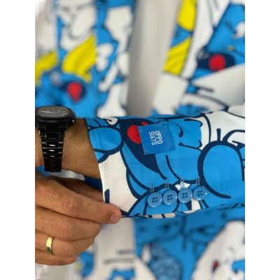 OPPOSUITS Marynarka męska kolorowa, wesoła, SMERFY, bajka, casual | Sklep GriShop.eu | Marynarki