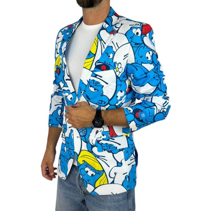 OPPOSUITS Marynarka męska kolorowa, wesoła, SMERFY, bajka, casual | Sklep GriShop.eu | Marynarki