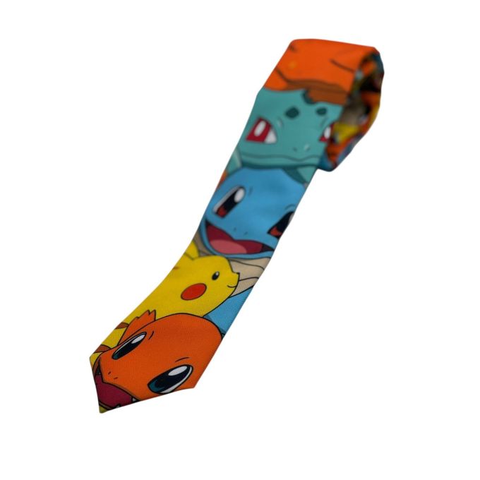 GIOVANNI PERA męski krawat POKEMONY, wesoły, kolorowy, bajka | Sklep GriShop.eu | Krawaty