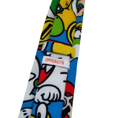 OPPOSUITS męski krawat SUPER MARIO, kolorowy, wesoły | Sklep GriShop.eu | Krawaty
