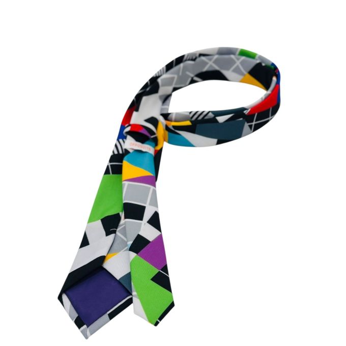 OPPOSUITS męski krawat telewizyjny, wesoły, kolorowy, zakończenie problemu | Sklep GriShop.eu | Krawaty
