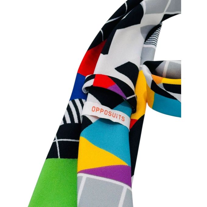 OPPOSUITS męski krawat telewizyjny, wesoły, kolorowy, zakończenie problemu | Sklep GriShop.eu | Krawaty