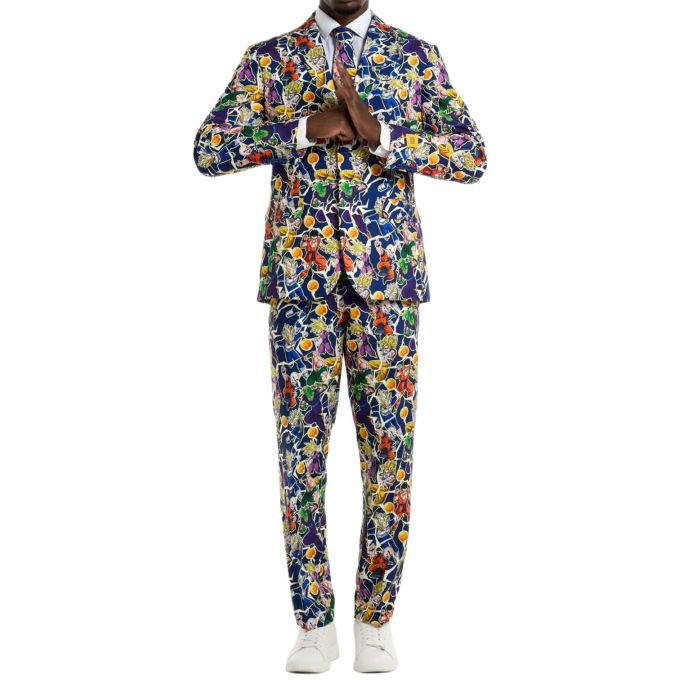 OPPOSUITS Garnitur męski z krawatem, kolorowy, wesoły, DRAGON BALL Z, bajka, casual | Sklep GriShop.eu | Garnitury