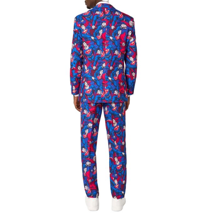 OPPOSUITS Garnitur męski z krawatem, kolorowy, wesoły, SUPERMAN, casual, superbohater | Sklep GriShop.eu | Garnitury