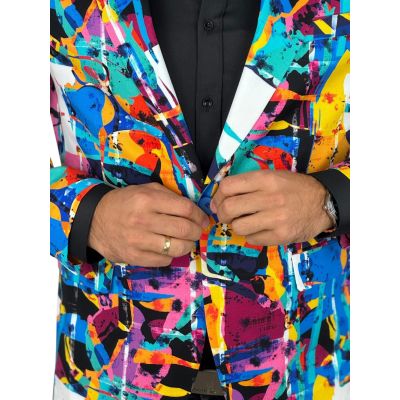 MARCO MILANO Marynarka męska C39 kolorowa, wesoła, picasso, casual | Sklep GriShop.eu | Marynarki