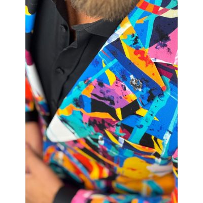 MARCO MILANO Marynarka męska C39 kolorowa, wesoła, picasso, casual | Sklep GriShop.eu | Marynarki
