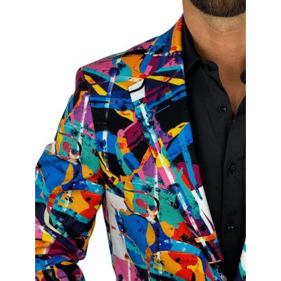 MARCO MILANO Marynarka męska C39 kolorowa, wesoła, picasso, casual | Sklep GriShop.eu | Marynarki