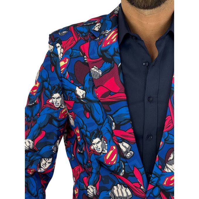 OPPOSUITS Marynarka męska Superman kolorowa, wesoła, film DC komiks, casual | Sklep GriShop.eu | Marynarki