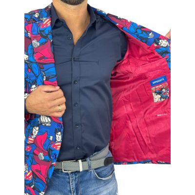 OPPOSUITS Marynarka męska Superman kolorowa, wesoła, film DC komiks, casual | Sklep GriShop.eu | Marynarki