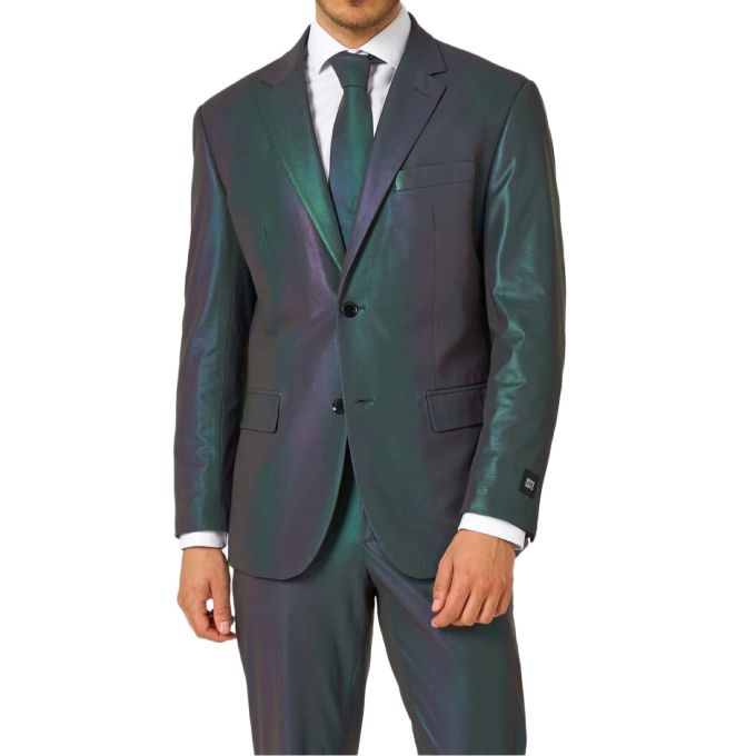 OPPOSUITS Garnitur męski z krawatem, kolorowy, wesoły, REFLECTIVE PERFECTIVE, kameleon, casual | Sklep GriShop.eu | Garnitury