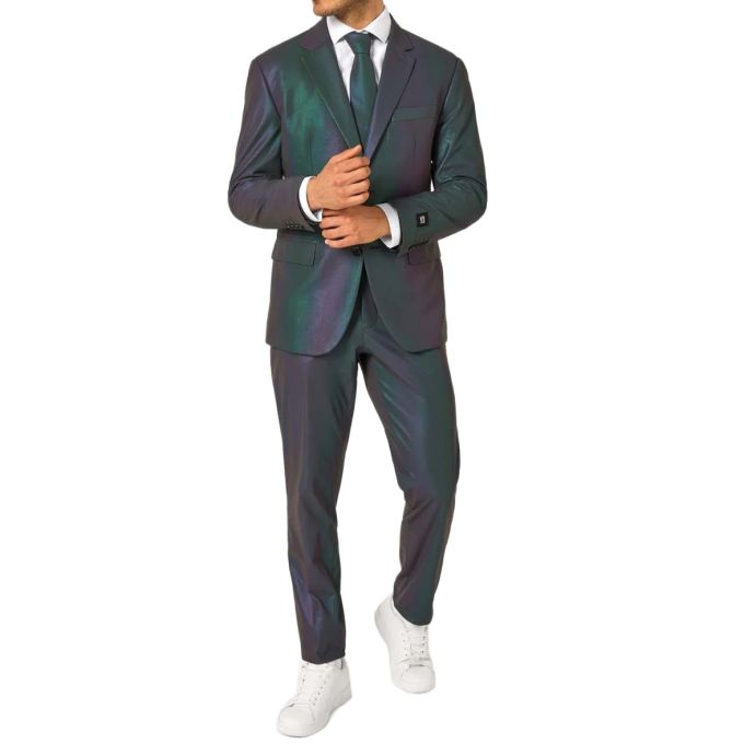 OPPOSUITS Garnitur męski z krawatem, kolorowy, wesoły, REFLECTIVE PERFECTIVE, kameleon, casual | Sklep GriShop.eu | Garnitury