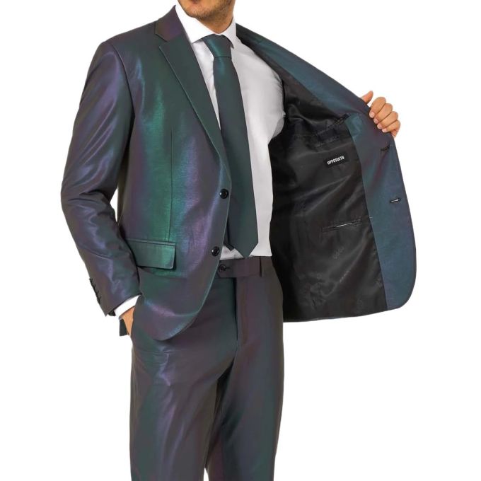 OPPOSUITS Garnitur męski z krawatem, kolorowy, wesoły, REFLECTIVE PERFECTIVE, kameleon, casual | Sklep GriShop.eu | Garnitury