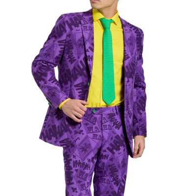 OPPOSUITS Garnitur męski z krawatem, fioletowy, wesoły, JOKER, casual | Sklep GriShop.eu | Garnitury