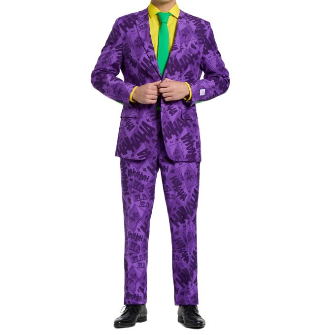 OPPOSUITS Garnitur męski z krawatem, fioletowy, wesoły, JOKER, casual | Sklep GriShop.eu | Garnitury
