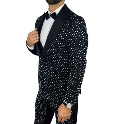 GIOVANNI PERA Garnitur GR7 srebrny, kamienie, ekskluzywny, sceniczny, dla Pana Mlodego i nie tylko | Sklep GriShop.eu | Garnitur